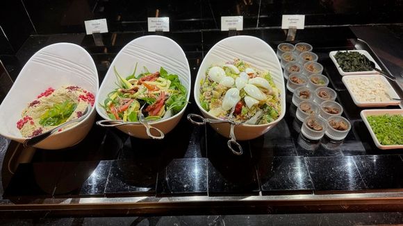 Salads (Mutabal, Avocado/Tomato/Greens, Nicoise Salad)