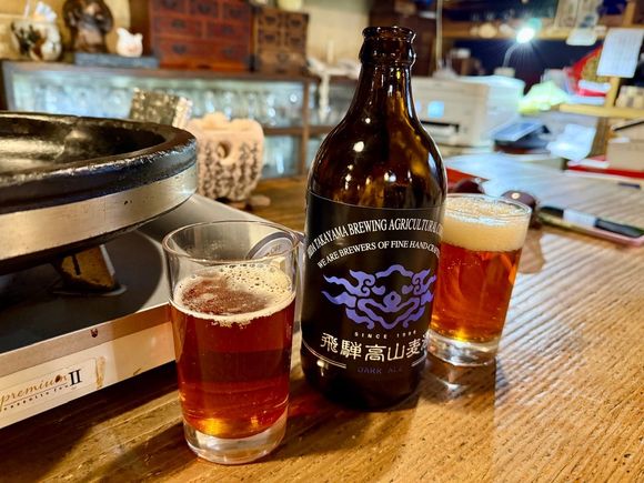 Takayama local beer - a dark ale