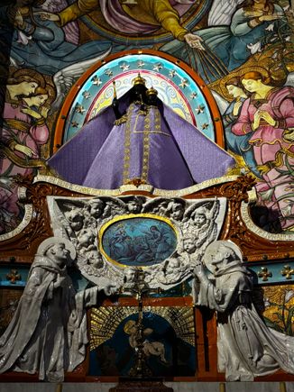 Wearing a purple mantel for Lent
