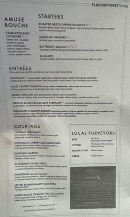 New upcoming menu.