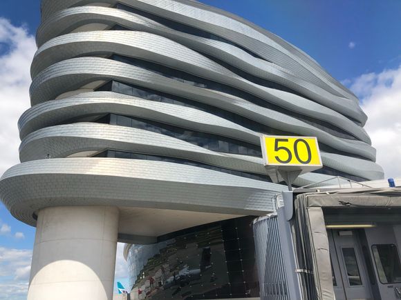 Nice architecture at YEG. I think these are the admin offices for the airport.