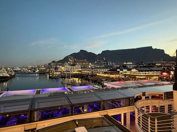 V&A waterfront. Very touristy but nice vibe for a casual evening beer with a view 