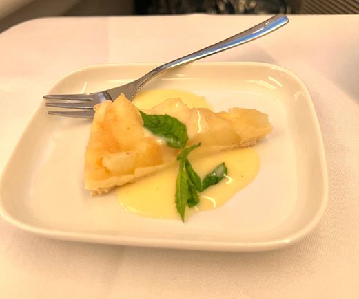 Normandy apple tart, best part of the meal.