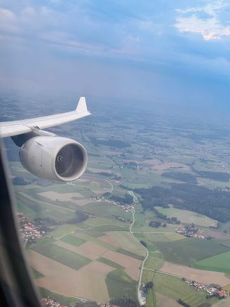 Landing in Munich.