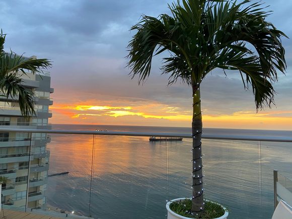 Rooftop sunset
