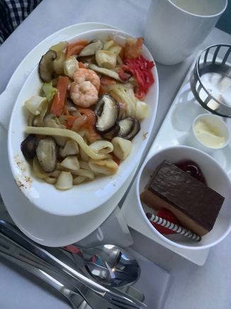 My partner really enjoyed the seafood udon. Our theory was the food coming out of Asia would be good and it was!