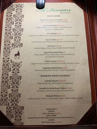 Al Diwaan - Main Course