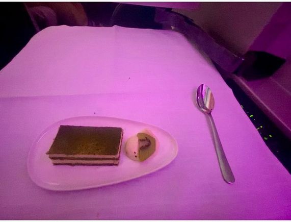 Felt a bit adventurous and tried the matcha tiramisu from the menu 🙃