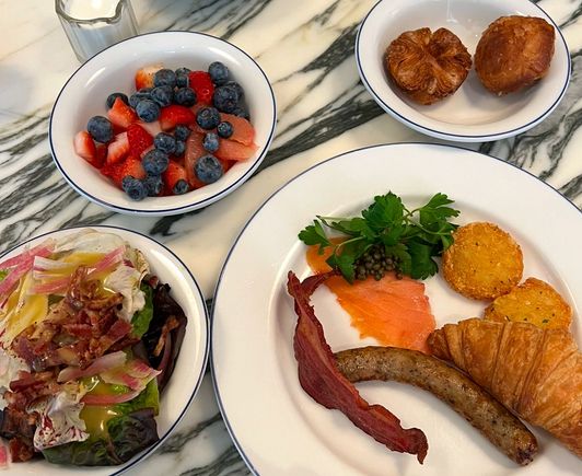My haul… great bacon.  Couple different types of smoked salmon