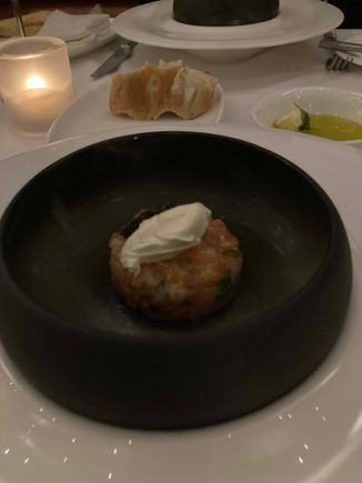 Salmon tartate
