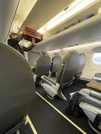 E-175, PDX to LAX, one of my favorite domestic single aisle planes with the single seat rows.