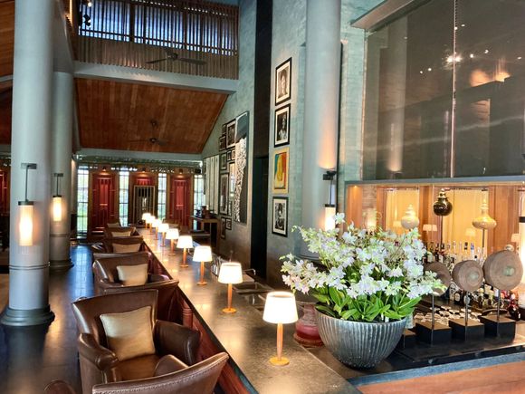The welcoming bar