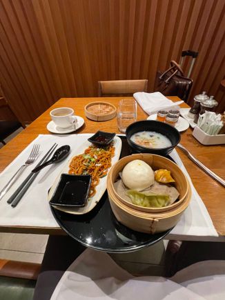 Dim sum was passable. Noodles were good. Congee could have been better