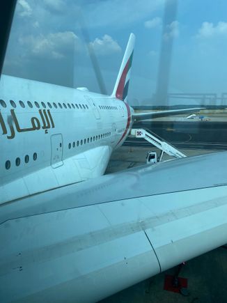 Boarding the upper deck