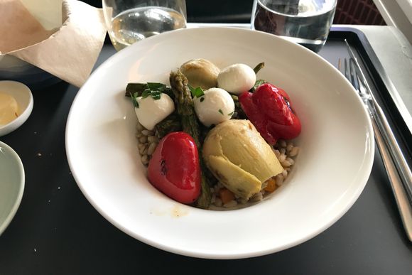 main course (warm barley with pumpkin, etc.)