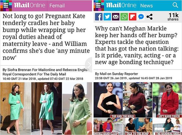 How Daily Mail covers Meghan Markle