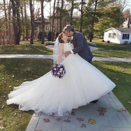 Katie and husband Bill tie the knot on what was a very busy November 9th.