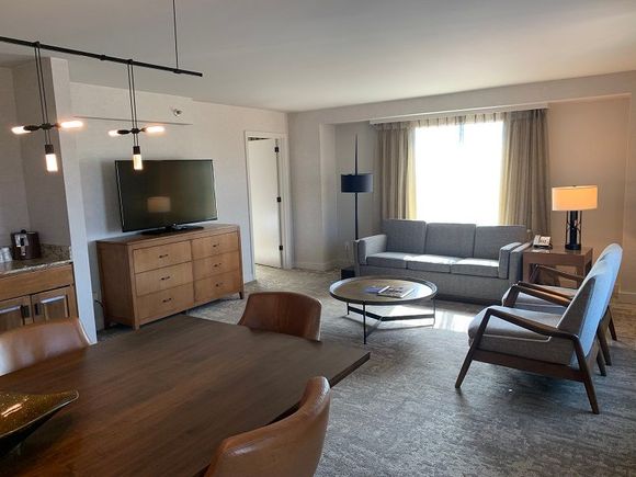 1BR suite living room