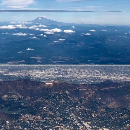 Top: Mount St Helens / Bottom: Hollywood!
