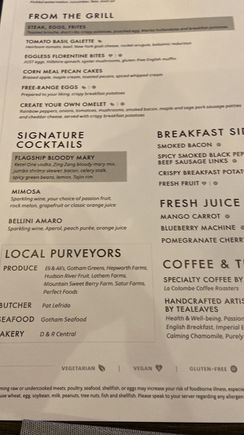 Oct 2, 2022 JFK Flagship First Dining menu !