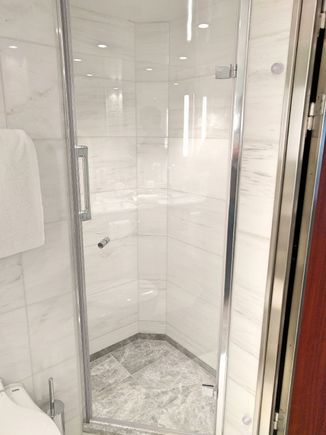This shower was a little tight for me. I can't imagine if you were a larger person.