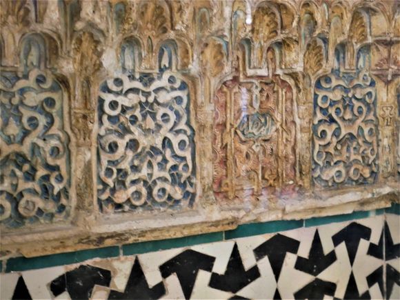 Geometric tilework and designs, associated with the infinite idea of God.