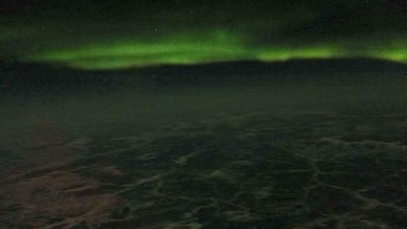 Northern Light from plane