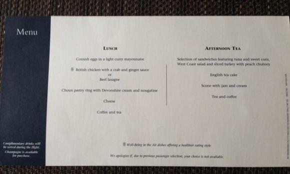 World Traveller Menu