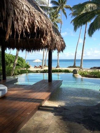 Another view across private pool