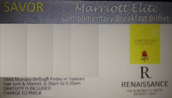 Breakfast coupon