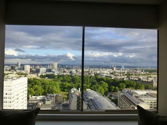 View of London from Hilton on Park Lane