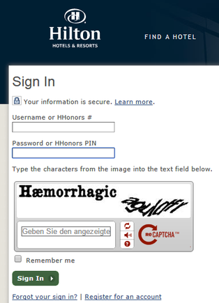 hemmorhagic login catcha...
