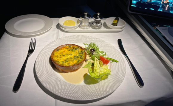 veggie quiche, quite nice
