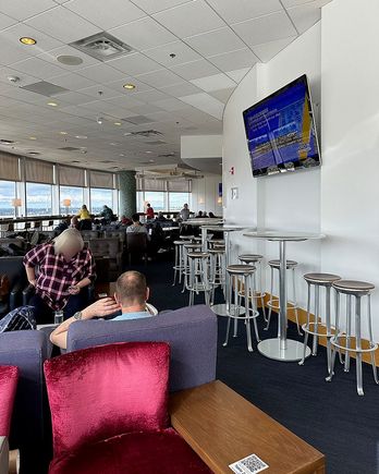 The BA business lounge at SEA.