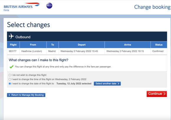 Selected date switches to Jul 12