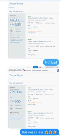 Who is cashing in 760k for Business class for ONE flight?  Is this mileage inflation?