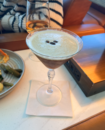 Not quite Centurion Speakeasy level, but hit the spot after a 7.5 hour flight. 
