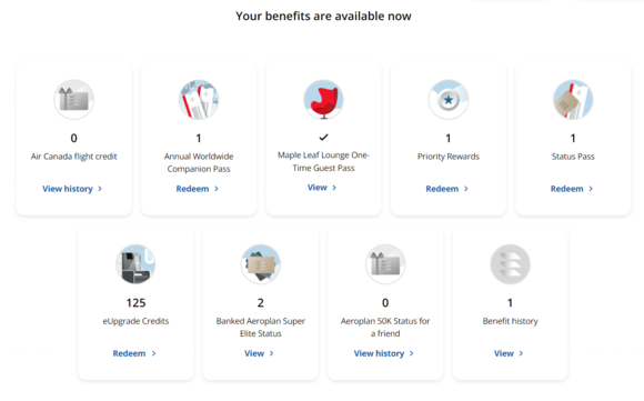 "Benefit history" in bottom right is 50k for a friend