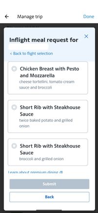 Looks like some newish choices. 

It is nice I suppose, they give you the option of potato or broccoli. 