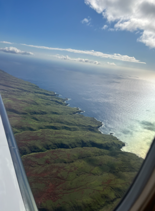 View from Lanai Air Flight