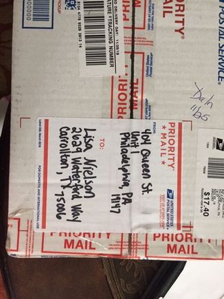 Santa has delivered a package- Yippee!!  If it is OK with Santa I would like to wait to open.  I love surprises and will post the photos once I open!! 