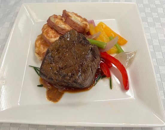 Steak - cooked perfectly.