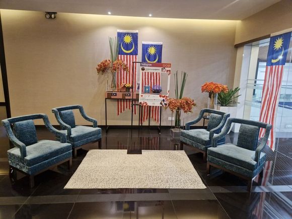 Seating in the entrance hall
