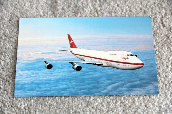 The scarlet lady replaced the Virgin name on the front of the 747