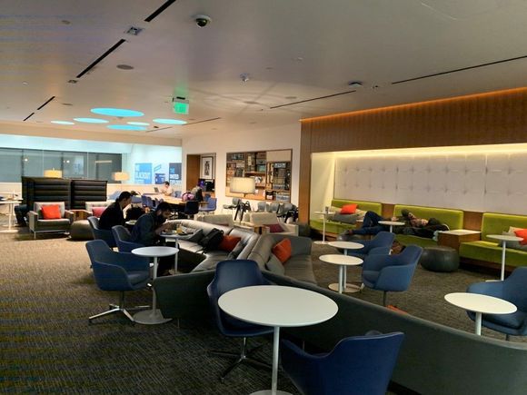 The check-in agent said this was the "working quiet area"