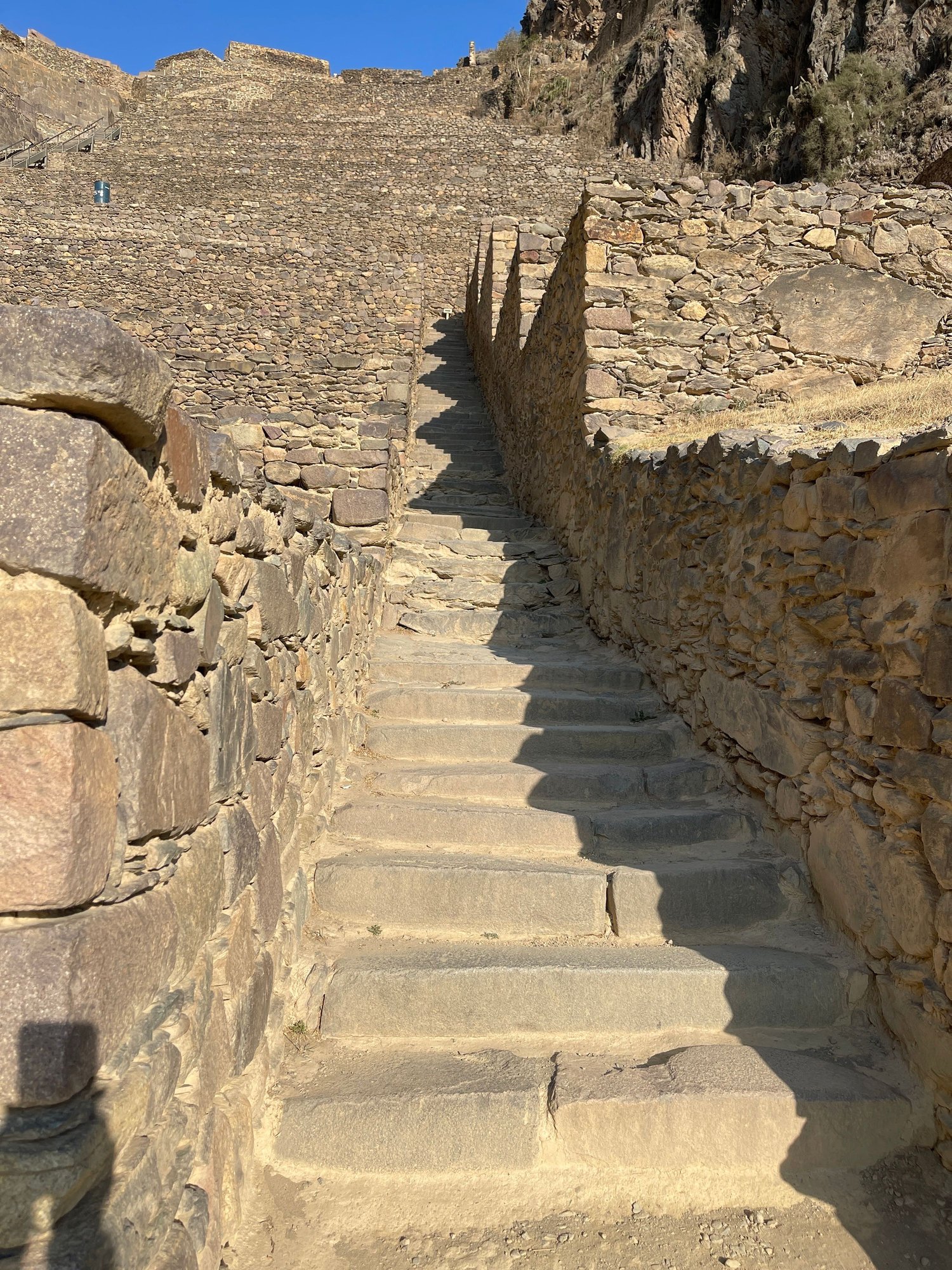 Up the stairs we climbed