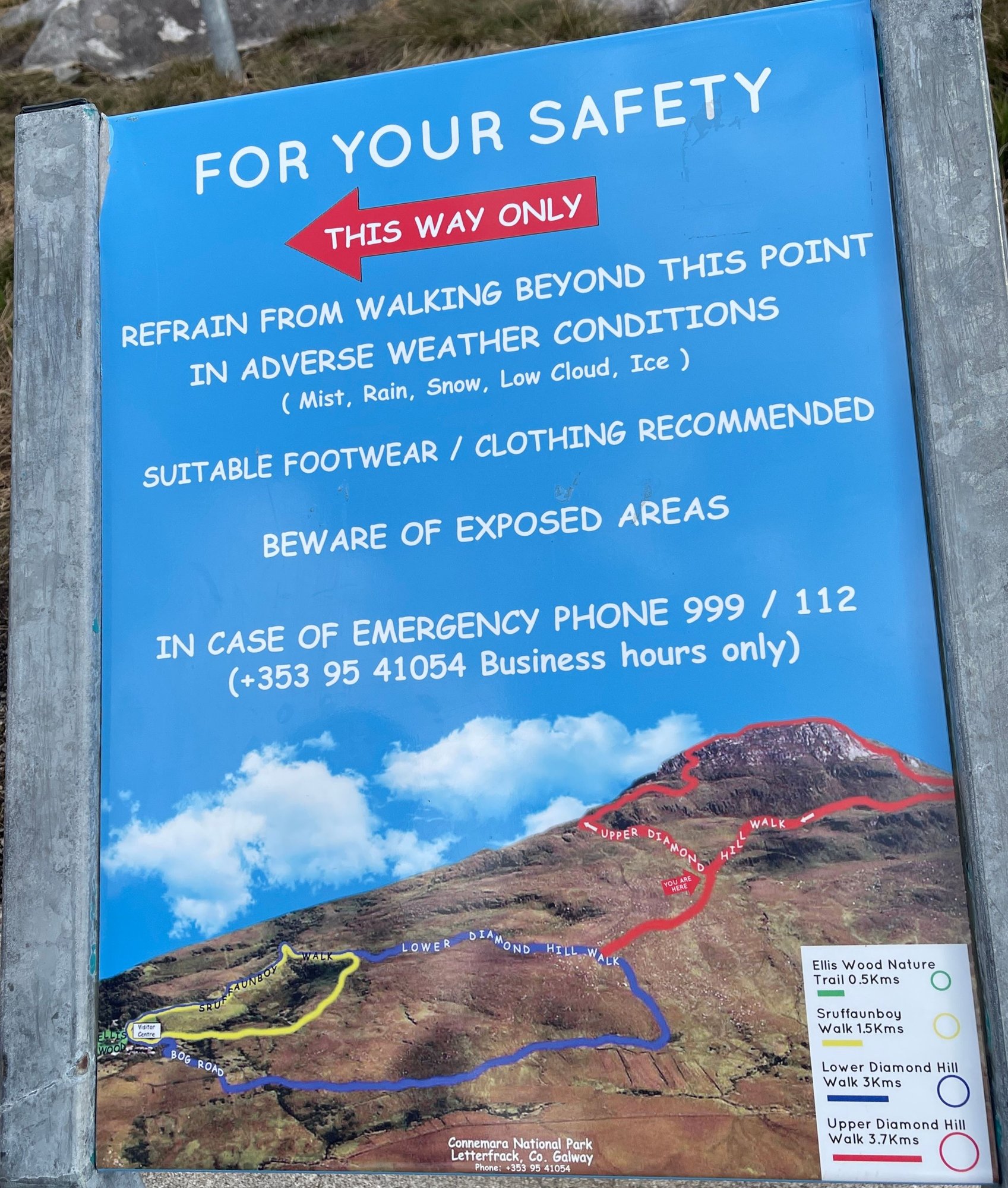 We hiked up to a little beyond the ‘you are here’ and turned back. Scenery were just as beautiful.