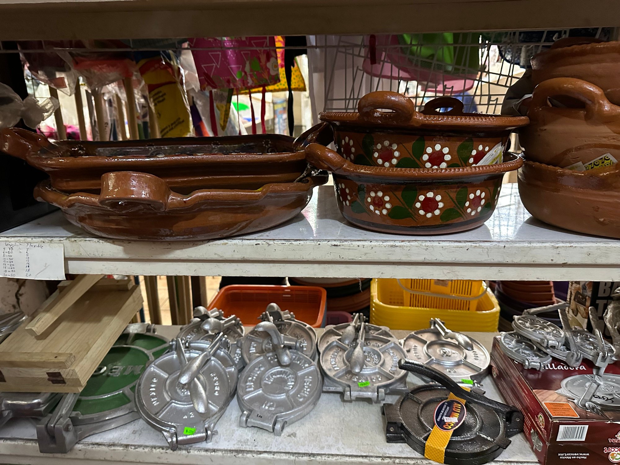 One stand sold some basic kitchen items...