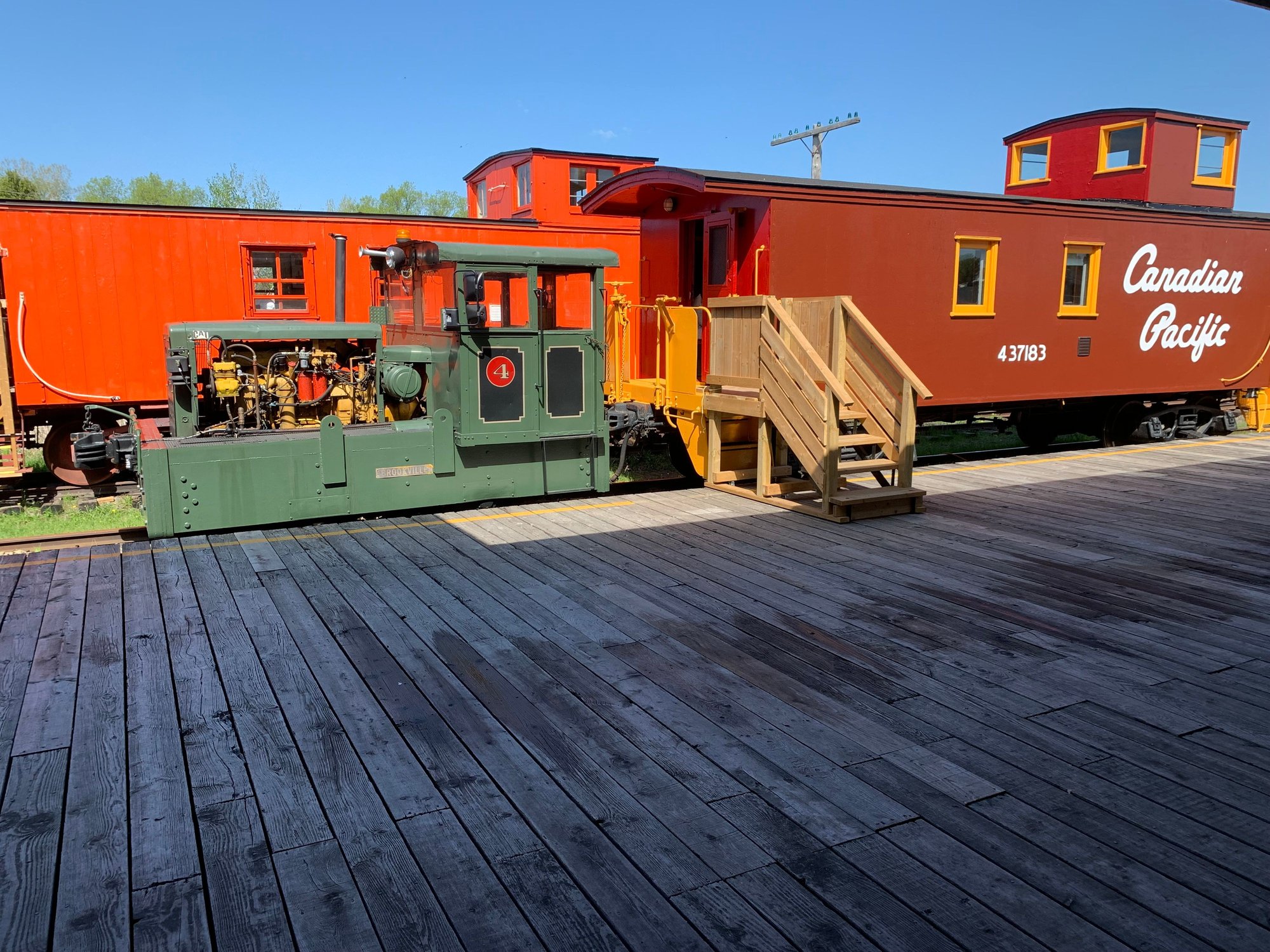Caboose accommodations for the night. Eastern Ontario Railway Museum.
