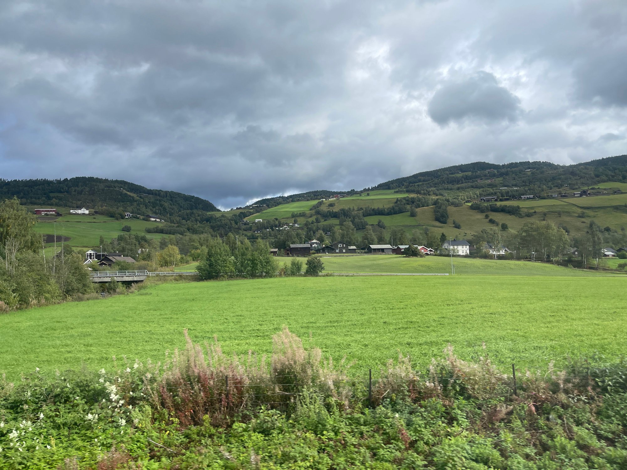 Scenery along the train ride
